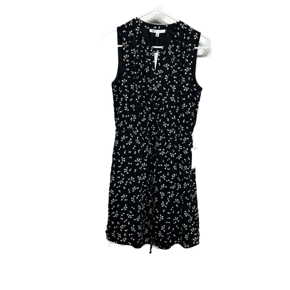 DR2 Pleat Front Flutter Sleeve Tie Waist Dress - Picture 2 of 6